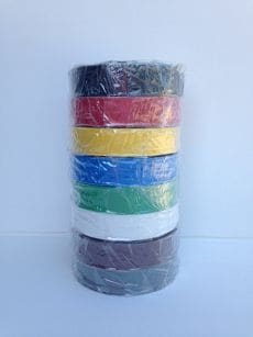 AT-7 TAŚMA IZOLACYJNA ZESTAW 8 KOLORÓW 19mm x 33m 8 kV / 1 warstwę