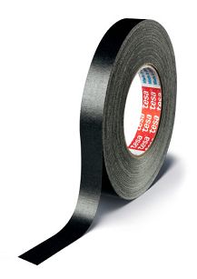 BARDZO MOCNA TAŚMA TKANINOWA POWLEKANA AKRYLEM 130°C TESA 4651 19mm x 50m CZARNA