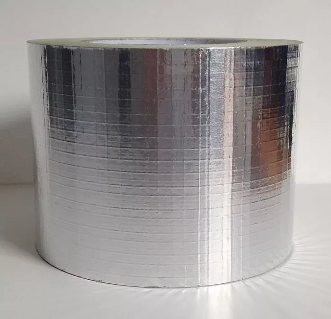 TAŚMA ALUMINIOWA WZMOCNIONA SIATKĄ 5x5 72 mm X 45 m