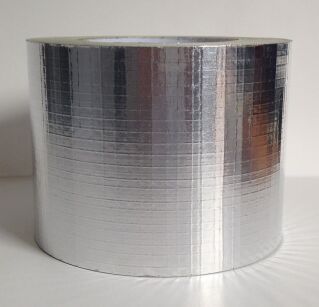 TAŚMA ALUMINIOWA WZMOCNIONA SIATKĄ 5x5 72 mm X 45 m