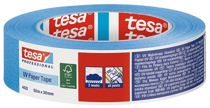 tesa® Professional 4435 NIEBIESKA TAŚMA MALARSKA 30mmx50m UV 2 tygodnie