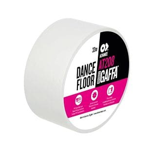 AT208 TAŚMA GAFFA PVC BALETOWA BIAŁA  50mm x 33m