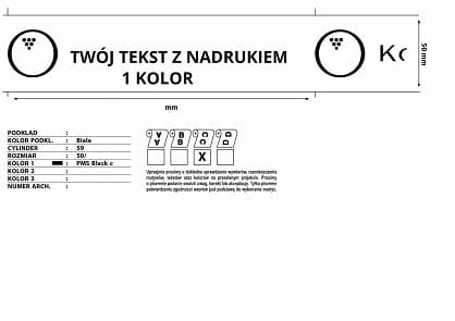 TAŚMA OPAKOWANIOWA Z NADRUKIEM 1 koloru 48mm X 60m kauczuk naturalny