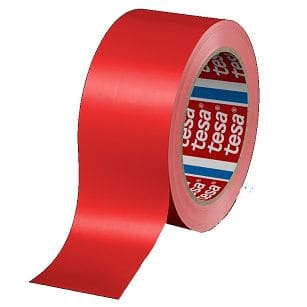 CZERWONA TAŚMA DO WYKLEJANIA LINII TESA 60760 40mmx33m