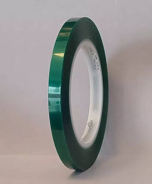 WĄSKA WYSOKOTEMPERATUROWA TAŚMA  tesa® 50600 9mm x 66m ZIELONA POLIESTR 220°C