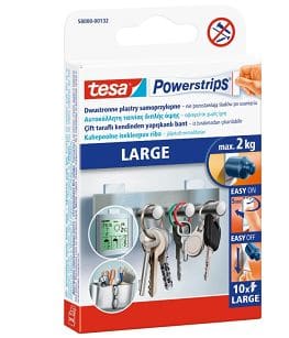Plastry montażowe tesa® 58000 POWERSTRIPS 10szt. duże, do 2kg 2cmx5cm