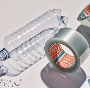 tesa® 60412 Taśma pakowa wykonana z materiałów pochodzących z recyklingu 50mm x 66m