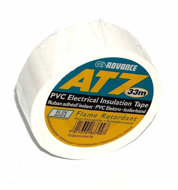 AT-7 30mm x 33m TAŚMA PCV ISO BIAŁA RAL 9010