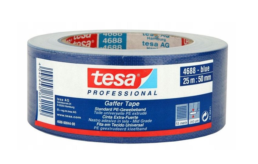 TESA 4688 TAŚMA NAPRAWCZA GAFFER 50mmx25m NIEBIESKA