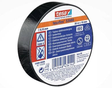 TAŚMA IZOLACYJNA CZARNA tesa® Professional 53988 19mm x 20m