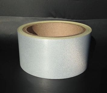 TAŚMA ODBLASKOWA GŁADKA REFLECTA SREBRNA 50mmX1mb