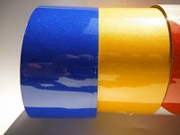 TAŚMA ODBLASKOWA GŁADKA 50mmX1mb NIEBIESKA