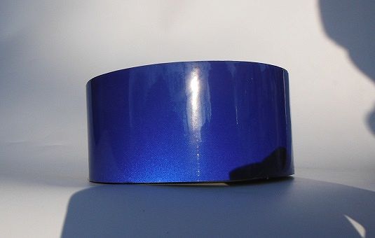 TAŚMA ODBLASKOWA GŁADKA 50mmX1mb NIEBIESKA