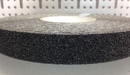 TAŚMA ANTYPOŚLIZGOWA 25mm x 18m BARDZO GRUBE ZIARNO CZARNA