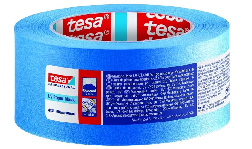 NIEBIESKA TAŚMA MALARSKA tesa® 4431 50mmx50m UV 7 DNI