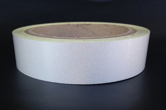 TAŚMA ODBLASKOWA REFLECTA GŁADKA SREBRNA 25mmX10mb