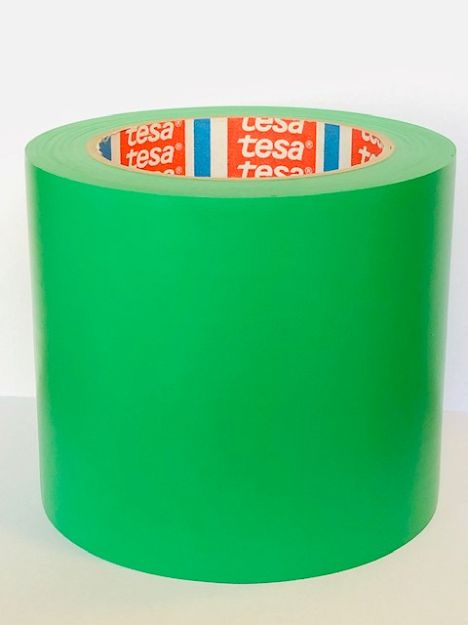 SZEROKA TAŚMA WINYLOWA DO WYZNACZANIA LINII tesa® 60760 100mmX33m ZIELONA