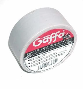 AT209 50mmx33m TAŚMA GAFFA PVC BALETOWA PRZEZROCZYSTA