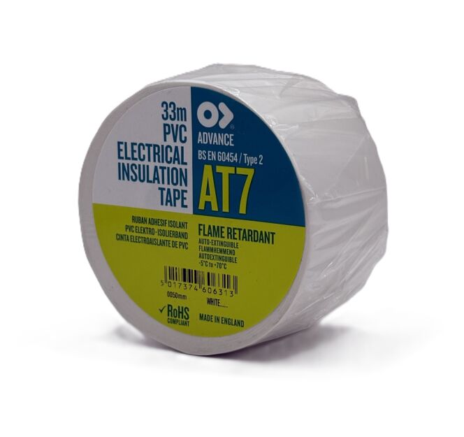 BIAŁA TAŚMA IZOLACYJNA 8 kV AT-7 50 mm x 33 m