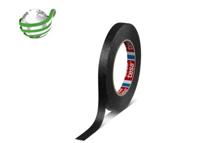 tesa® 4328 CZARNA PAPIEROWA TAŚMA MASKUJĄCA 19mm x 50m 80°C