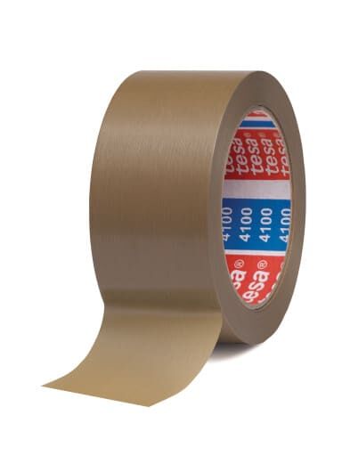 tesa® TAŚMA OPAKOWANIOWA 4100 PVC 50mmx66m BRĄZOWA