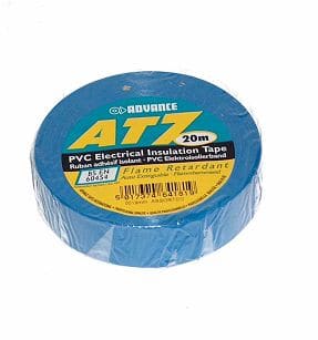 AT-7 TAŚMA ELEKTROIZOLACYJNA SAMOGASNĄCA NIEBIESKA 19mmx20m 8 kV / 1 warstwę