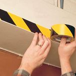 AT-8 50mmx33m TAŚMA DO OZNACZANIA PASKI ŻÓŁTO-CZARNE