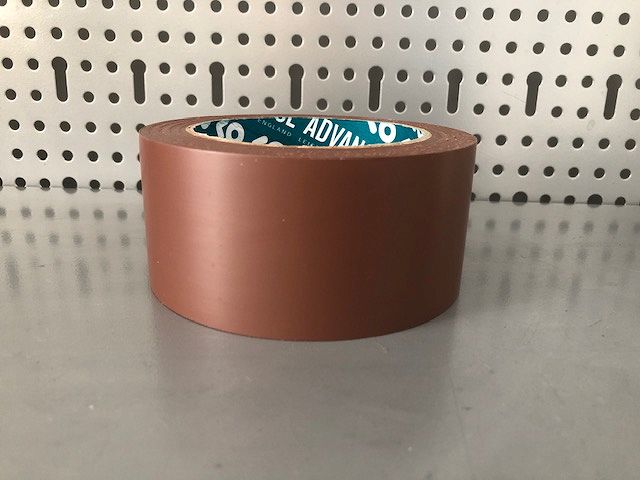 PROFESJONALNA TAŚMA WINYLOWA PVC 50mm x 33m BRĄZOWA
